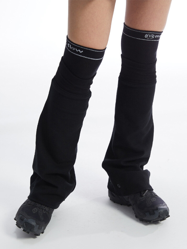 플리스 레그 워머_블랙