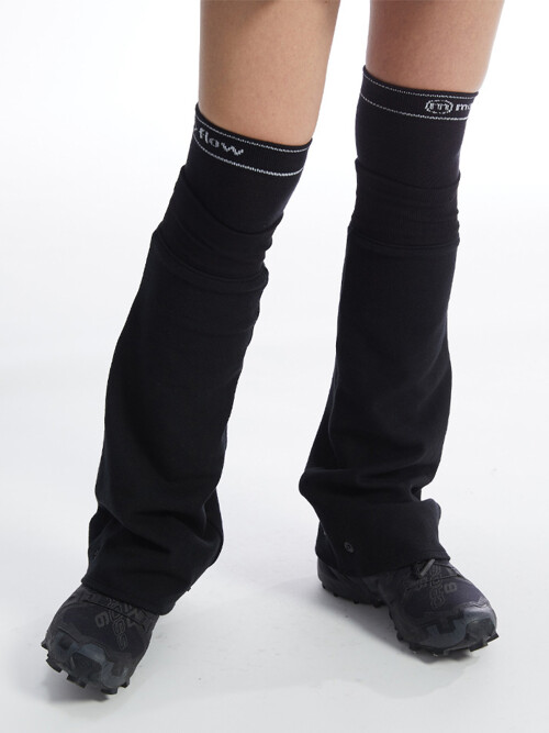 플리스 레그 워머_블랙