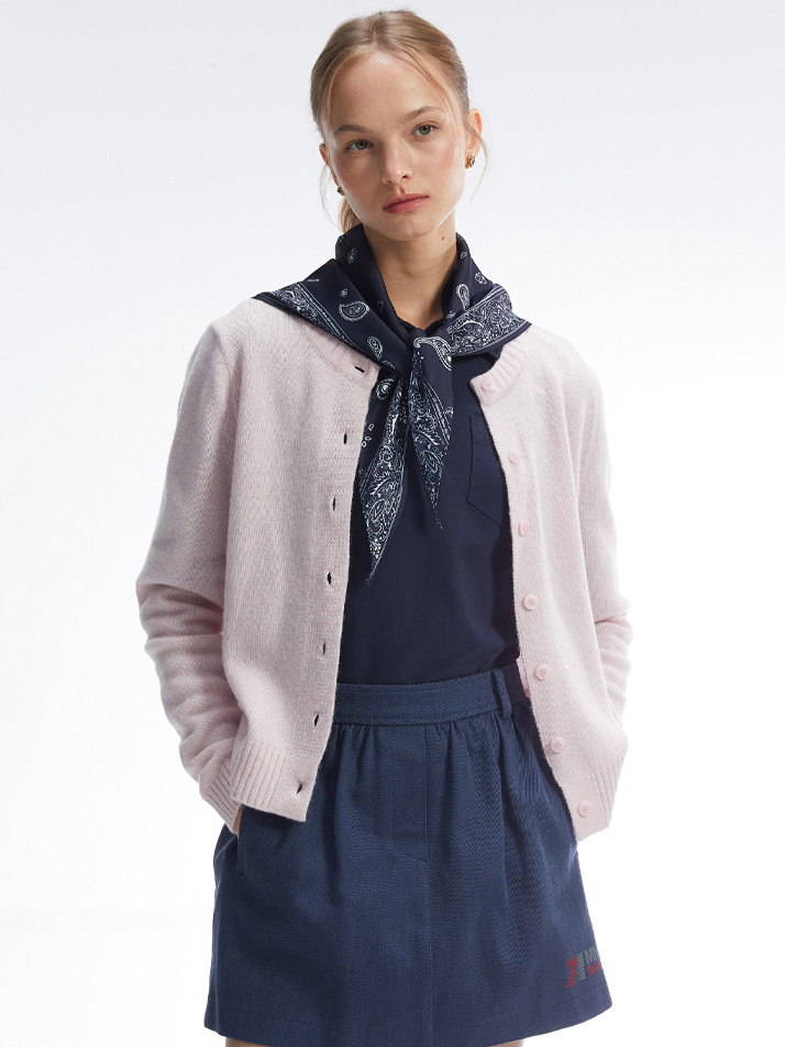 소프트 니트 가디건_베이비 핑크