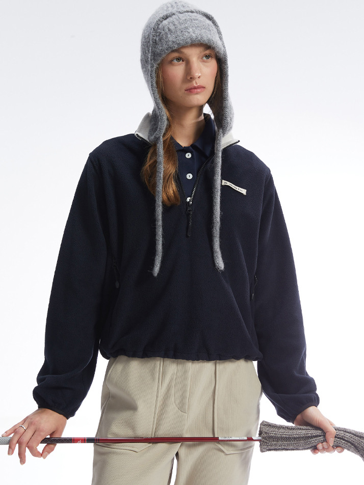 인앤아웃 플리스 탑_다크 네이비