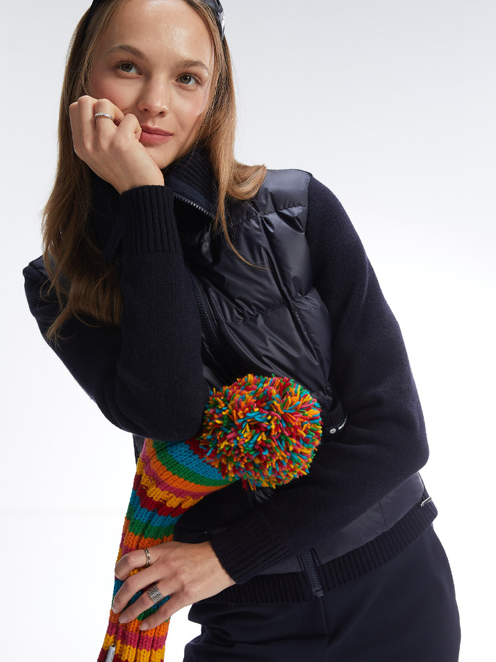  어반 구스 패딩 점퍼_네이비