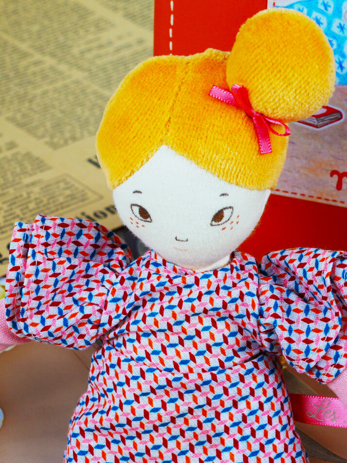 [642569] 아가트 인형 Les Parisennes Mile Agathe 27cm doll French Fabrics