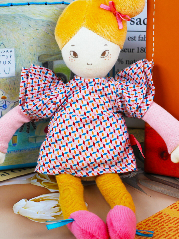 [642569] 아가트 인형 Les Parisennes Mile Agathe 27cm doll French Fabrics