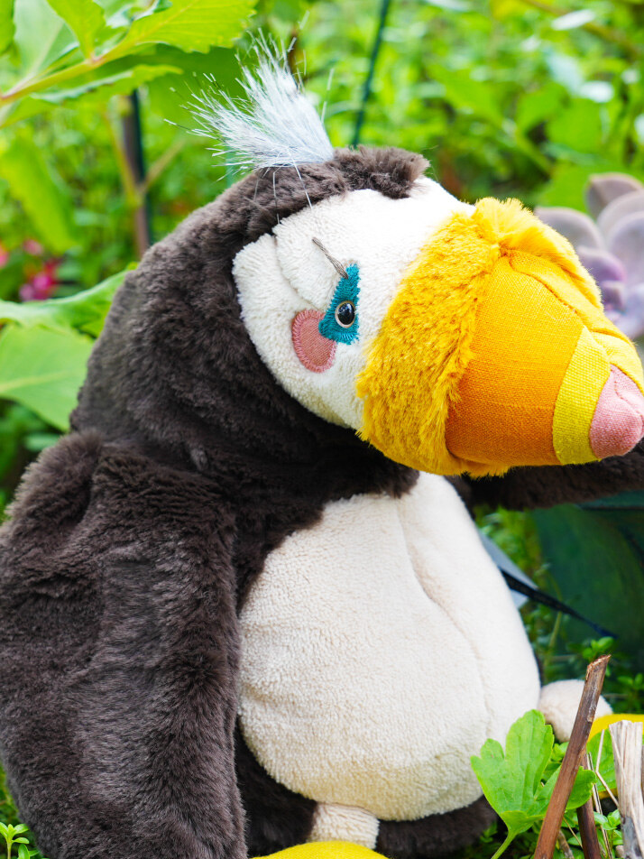 [719020] 푸핀 새 인형 Tout Autour du monde puffin bird 30cm