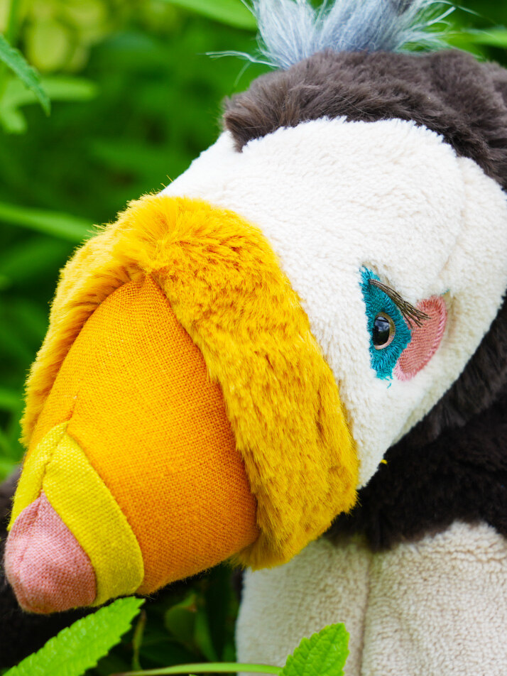 [719020] 푸핀 새 인형 Tout Autour du monde puffin bird 30cm