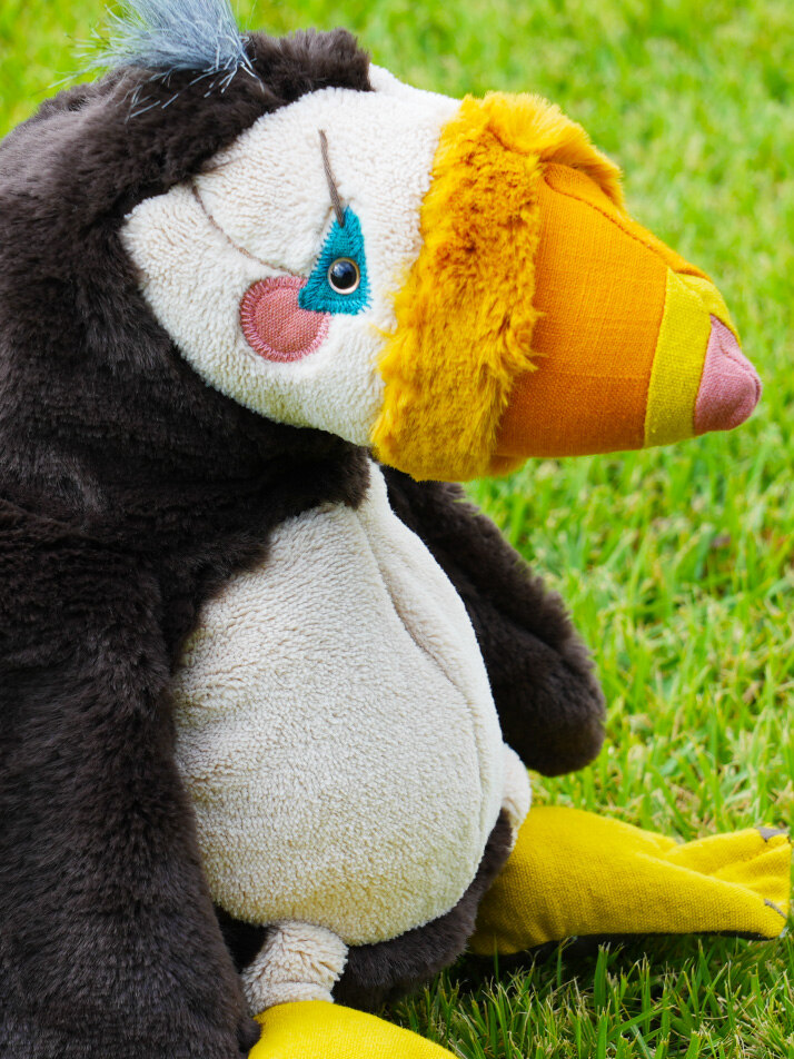[719020] 푸핀 새 인형 Tout Autour du monde puffin bird 30cm