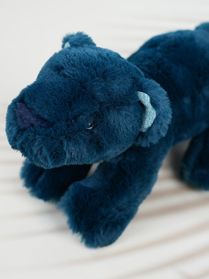 [719034] 아기 표범인형 Tout Autour du monde dark blue panther Child 27cm 