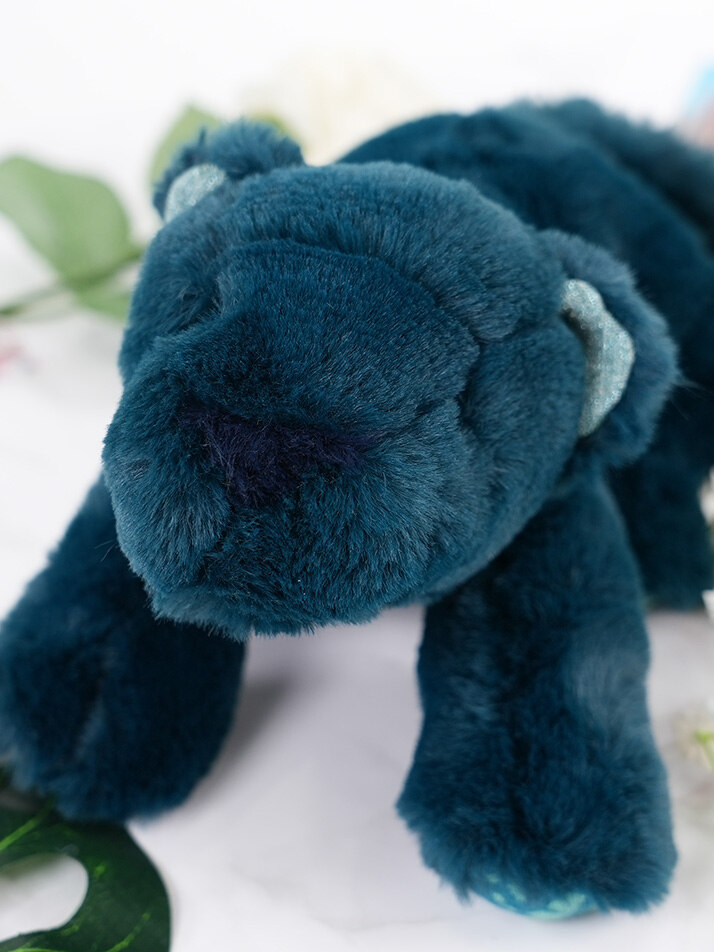 [719034] 아기 표범인형 Tout Autour du monde dark blue panther Child 27cm 