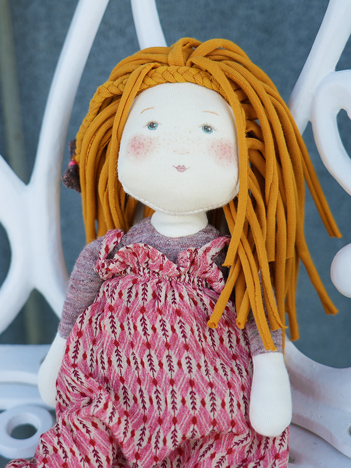 [710537] 바닐 소녀 인형 little Irish Girl soft & stylis 31cm doll