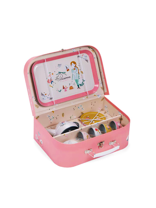 [642577] 파리지앙 티파티 놀이세트 Les Parisiennes tin tea set suitcase