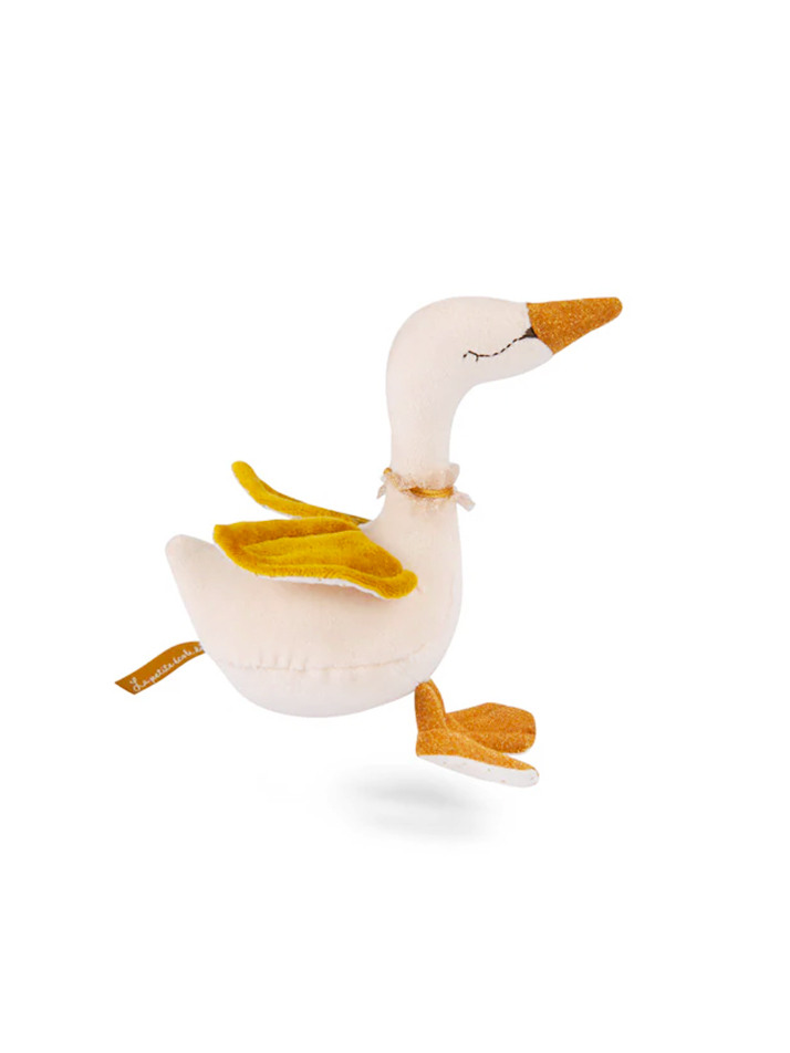 [667034] 백조 인형 Small gold swan rattle 18cm
