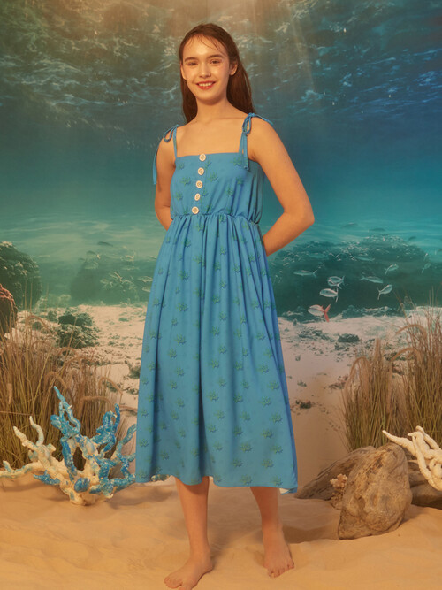 폴립 원피스 블루