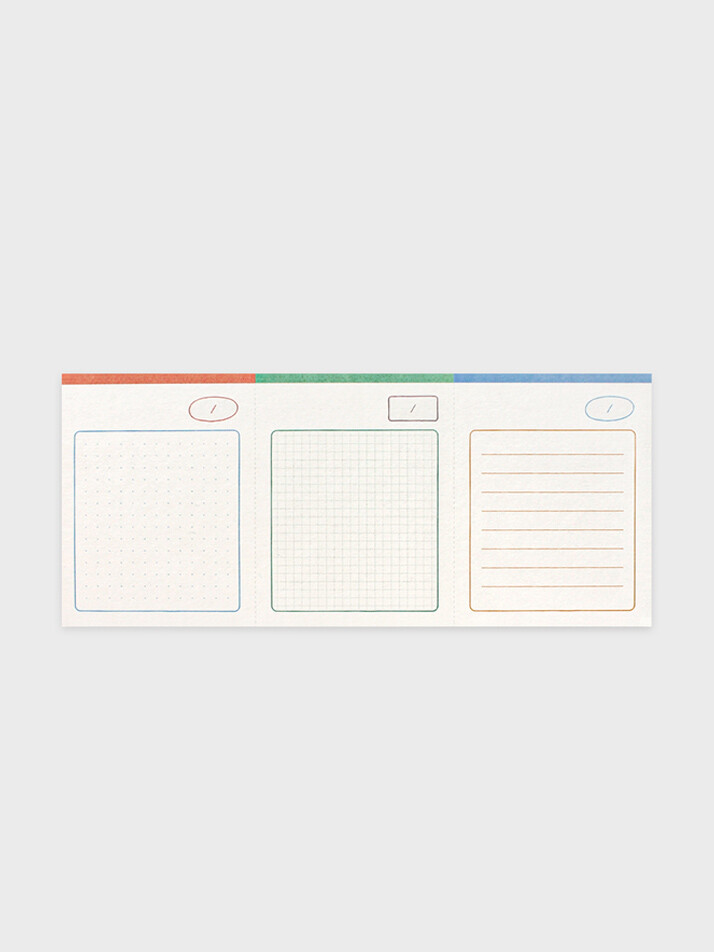 Daily index memo pad_Color mix