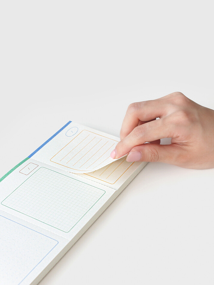 Daily index memo pad_Color mix
