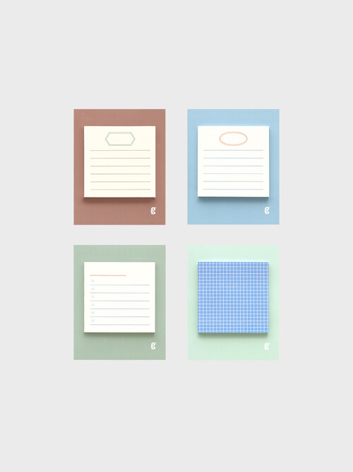 Square sticky pad_lake