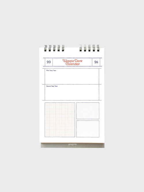 2026 Wiggle desk calendar_desk