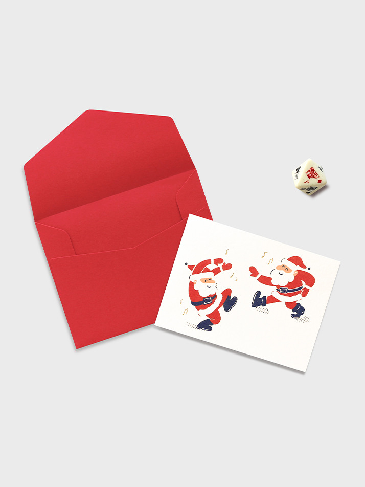 Dance with Santa mini card