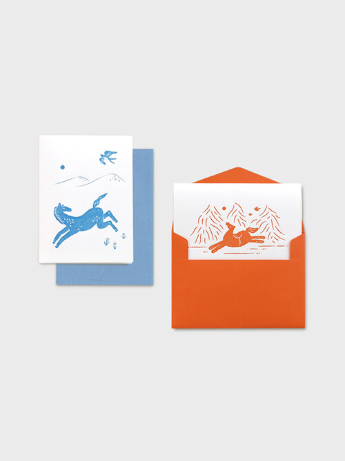 New year card - Horse