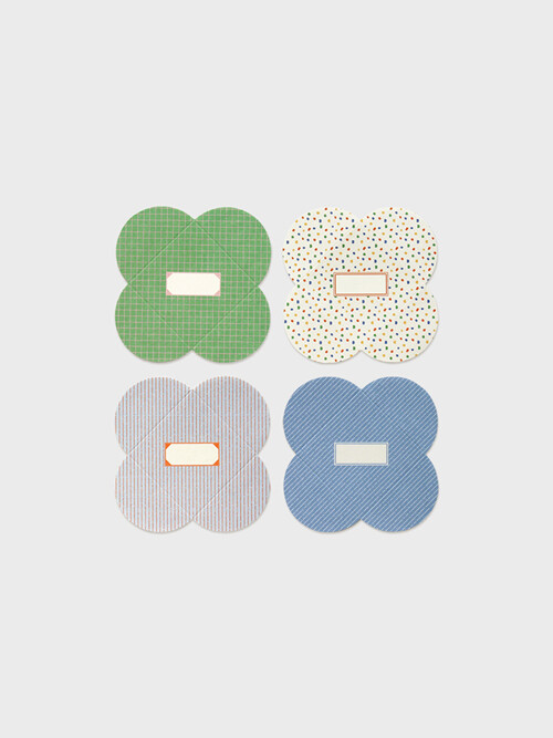 Mini heart bloom letter_Pattern (4ea)