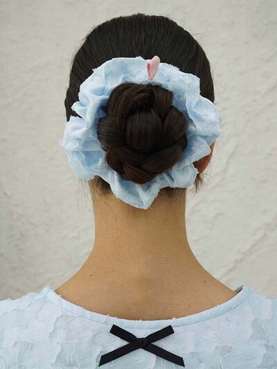 ura scrunchie 30- bébé bleu