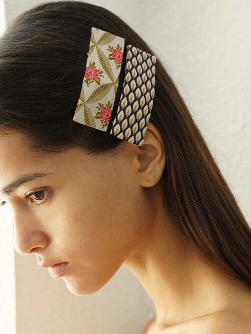 jacquard clips 101 - beige (set)