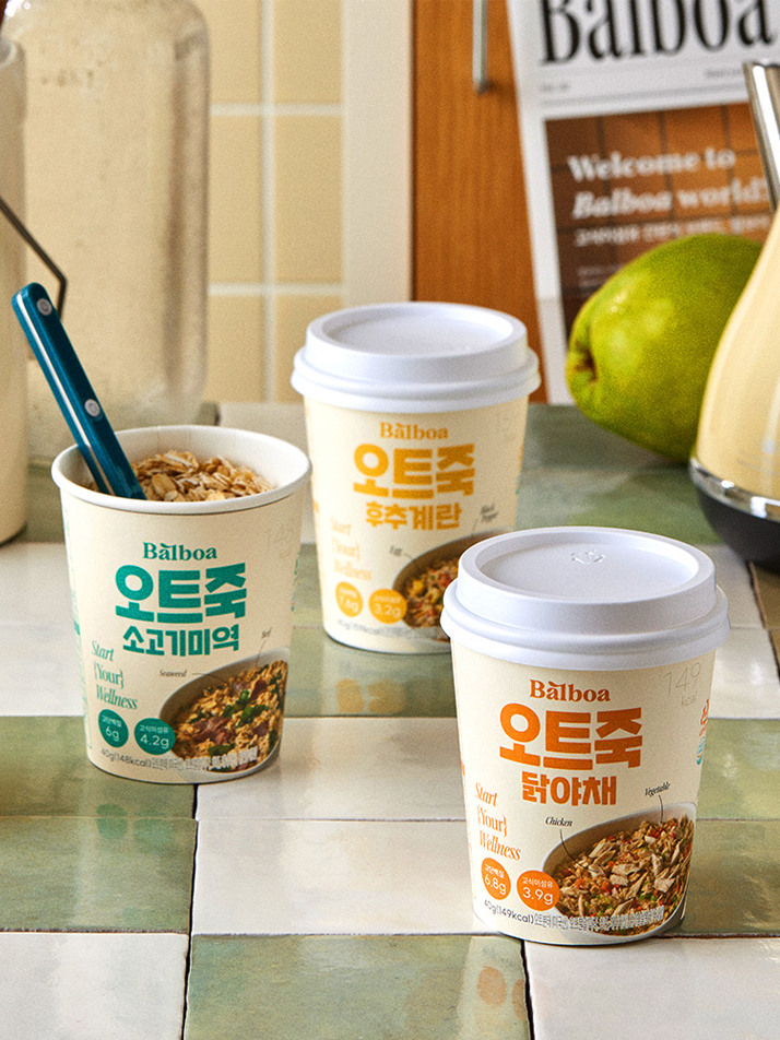 발보아 오트밀 죽 간편 아침 선물세트 6개입