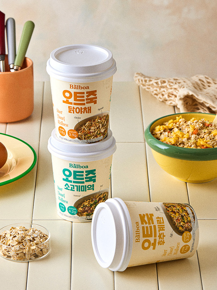 발보아 오트밀 죽 간편 아침 선물세트 6개입