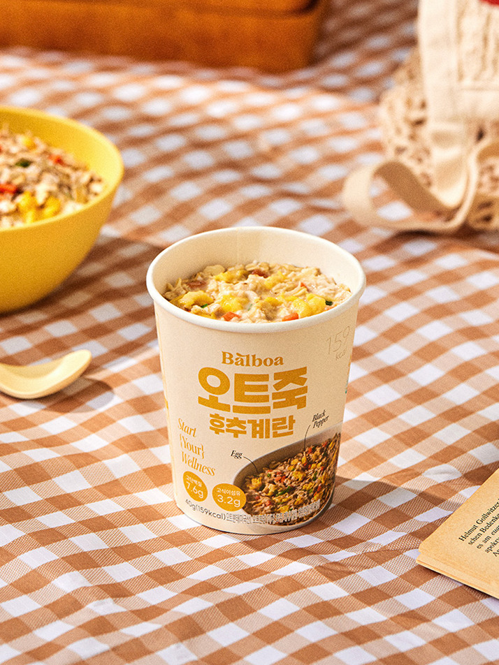 발보아 오트밀 죽 간편 아침 선물세트 6개입