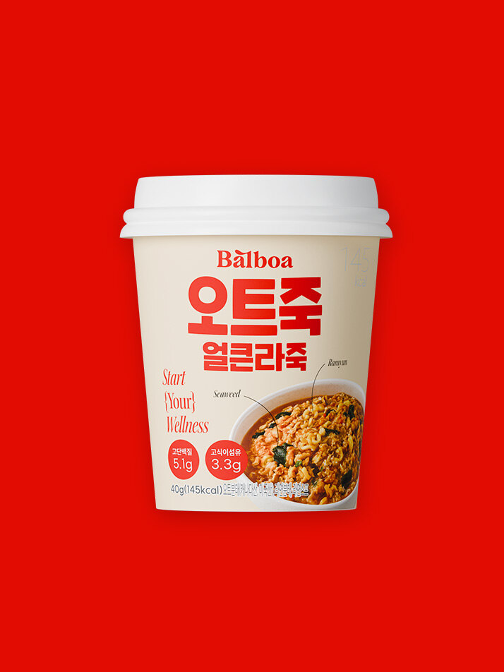 발보아 저당 오트죽 간편 오트밀 포리지 40g 5종 5컵