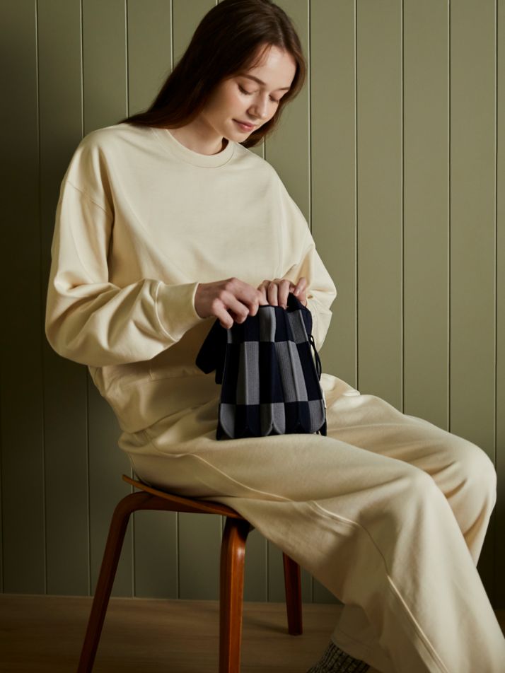 Lucky Pleats Knit S Grid (ALL)