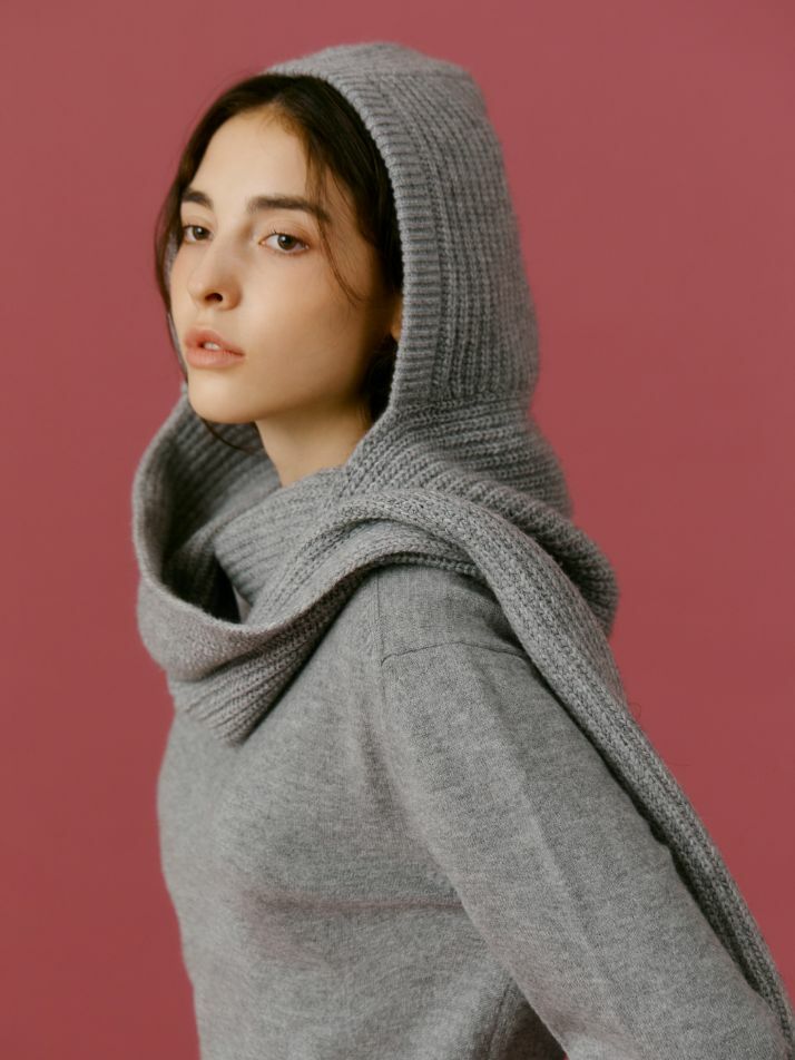 Cashmere Volumed Muffler Balaclava (4Color)