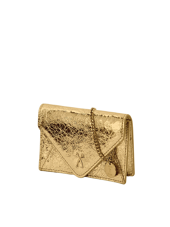 Easypass Amante Card Wallet With Chain Gold | ETERNAL JOURNEY