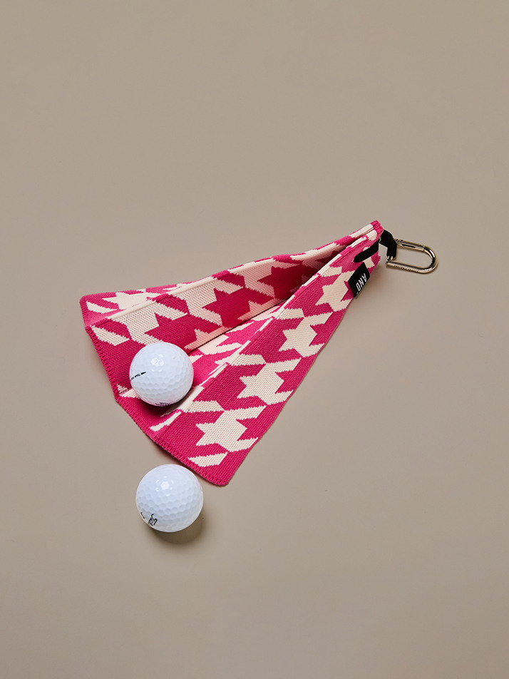 Pleats Ball Towel Hound Pink