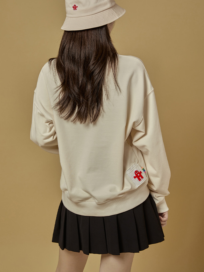 Live Funky Sweatshirt Ivory