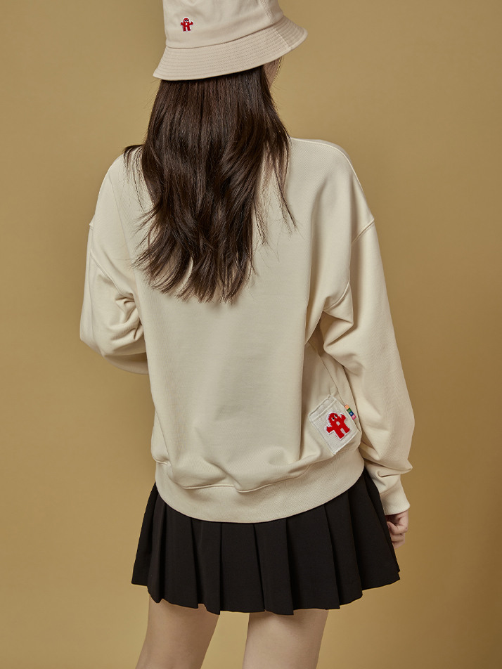 Slogan Sweatshirt Ivory
