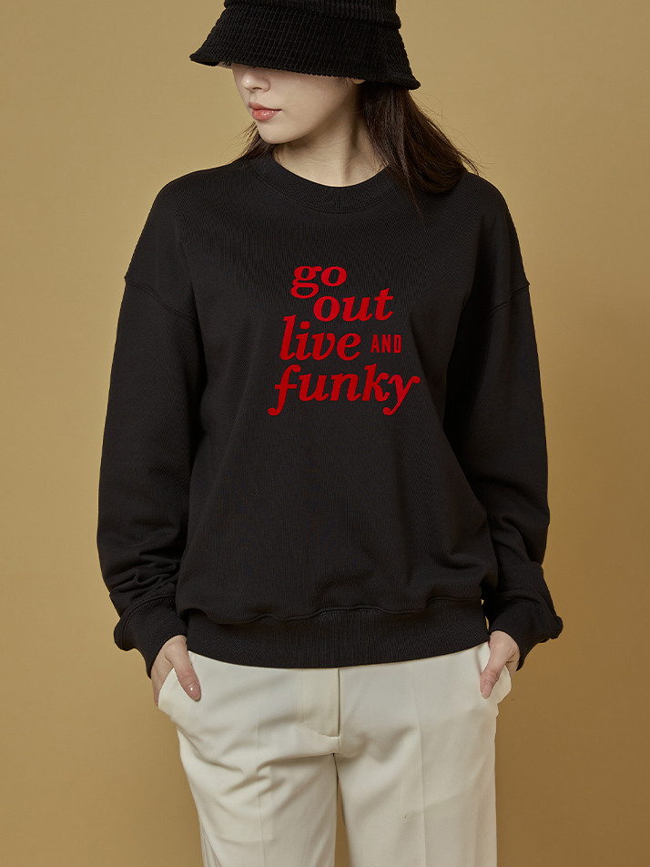 Slogan Sweatshirt Black