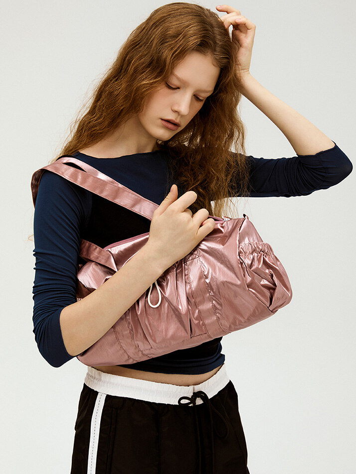 Lightweight Glam Duffle Bag Pink