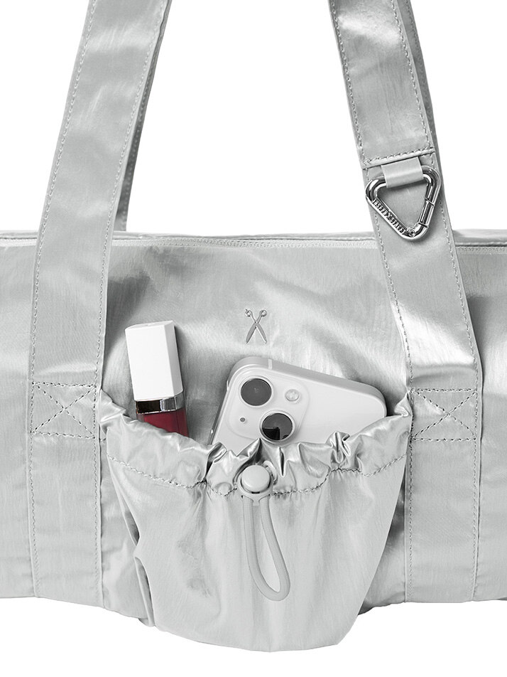 Lightweight Glam Duffle Bag Silver