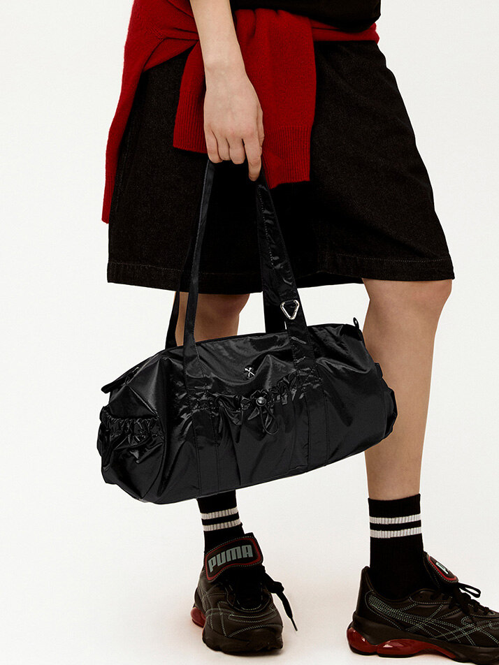 Lightweight Glam Duffle Bag Black