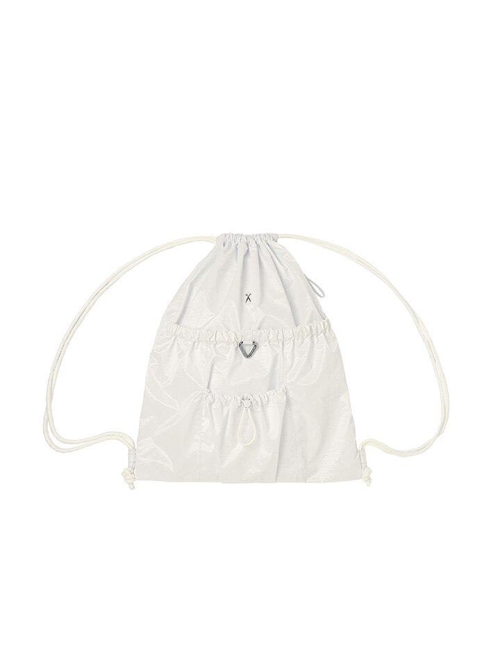 Lightweight Glam Gym Sack White