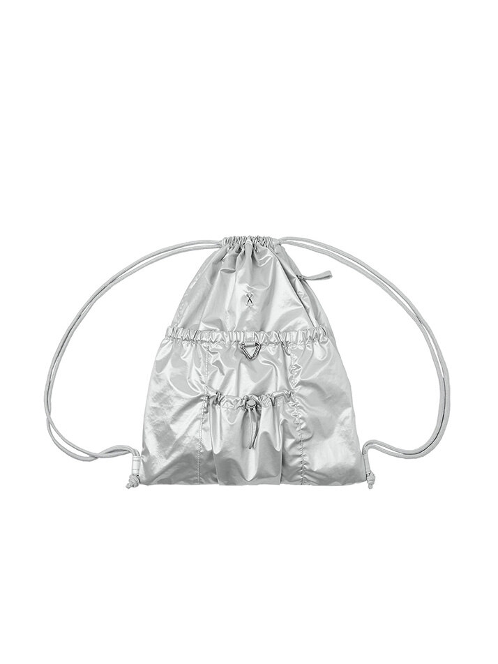 Lightweight Glam Gym Sack Silver