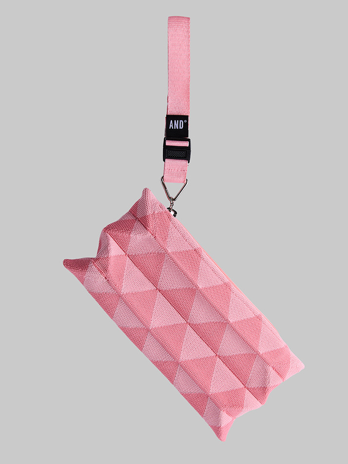 Handy Pleats Pouch Mini Pink