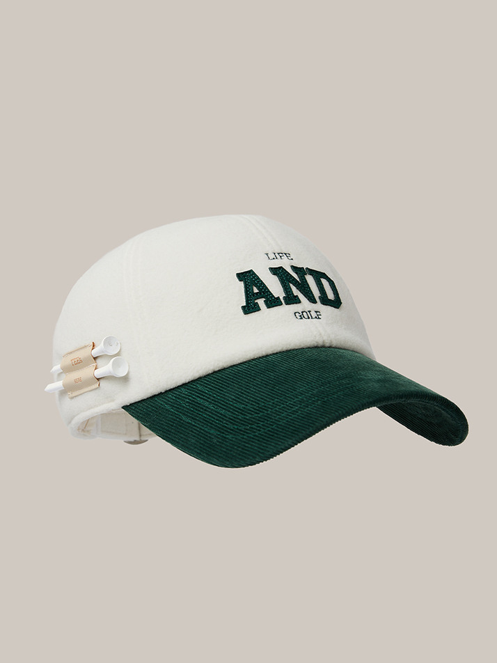 Ear Flap Ball Cap Green