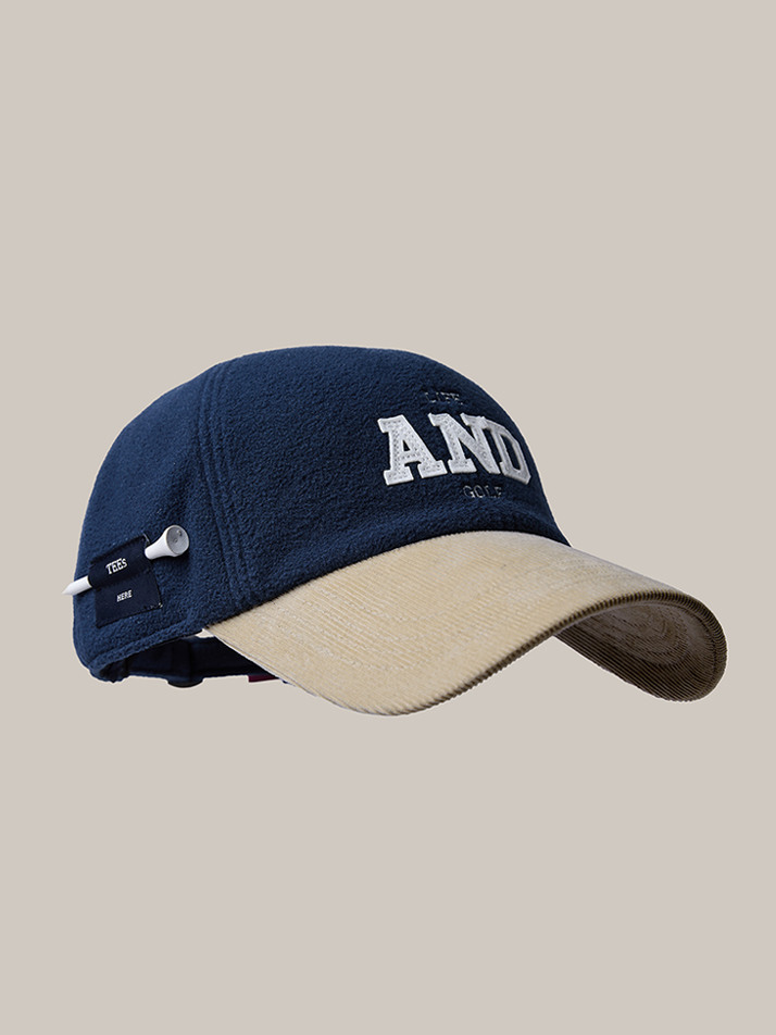 Ear Flap Ball Cap Navy