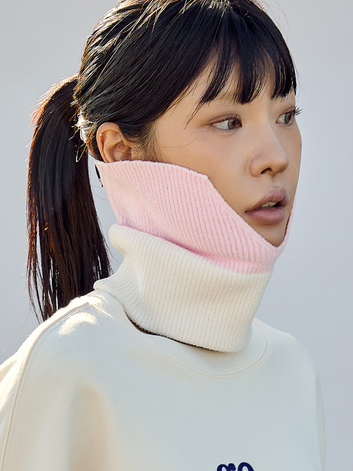 High Neck Warmer Pink