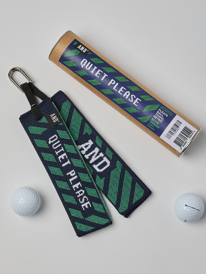 Pleats Ball Towel Retro Blue Green