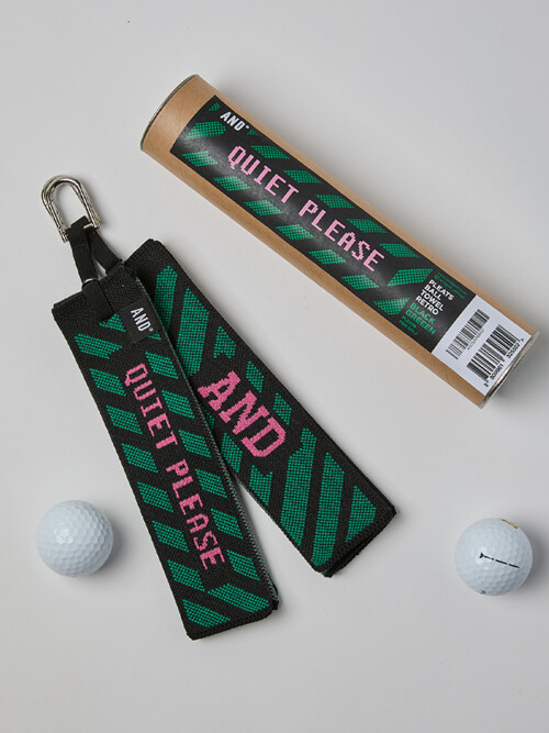 Pleats Ball Towel Retro Black Green