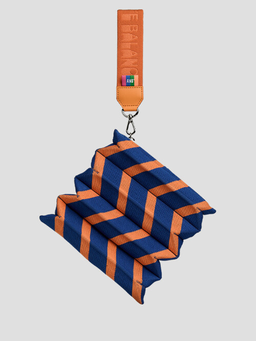 Handy Pleats Pouch Zigzag Orange