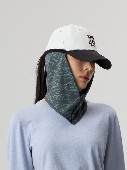 UV Scarf Calligraphy Charcoal