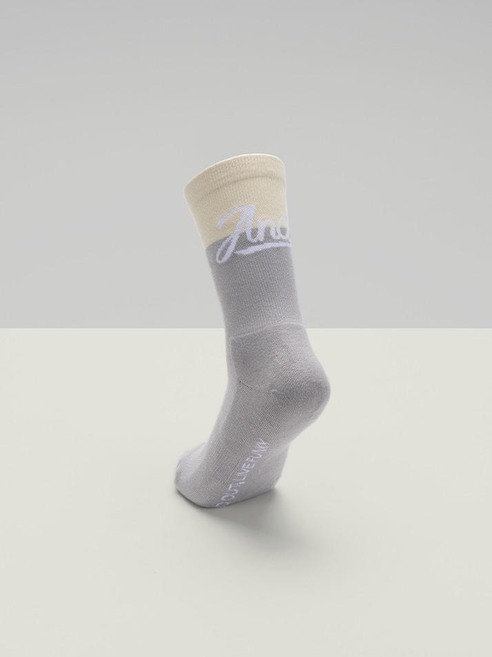 Slim Fit Socks Grey Ivory